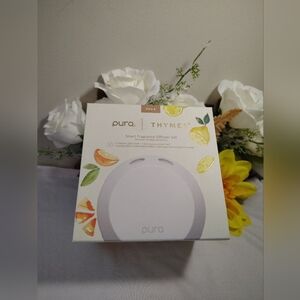 Thymes Mandarin Coriander & Lemon Leaf Pura 4 Smart Fragrance Diffuser Kit